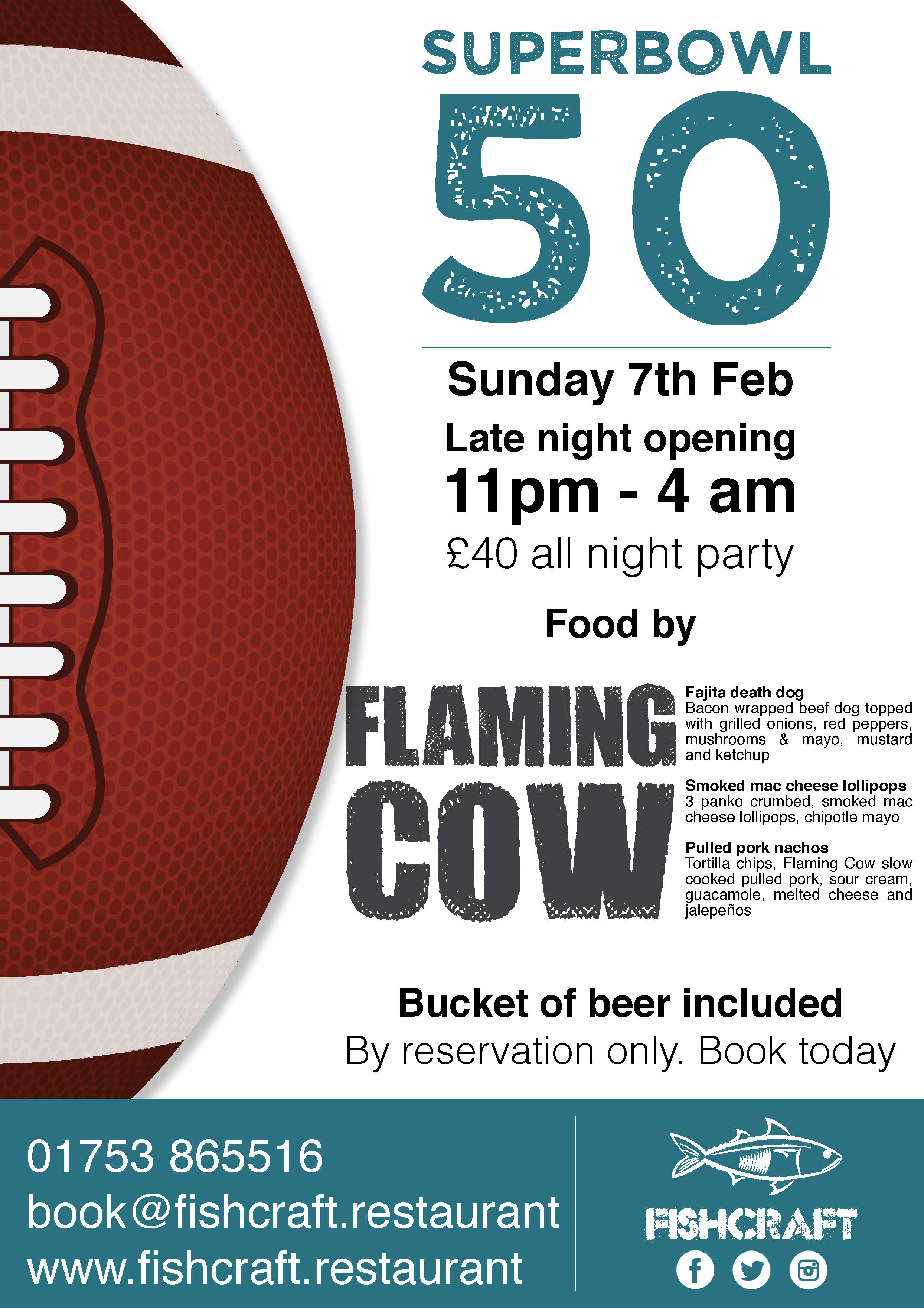 FISHCRAFT AND FLAMING COW do SUPERBOWL 50